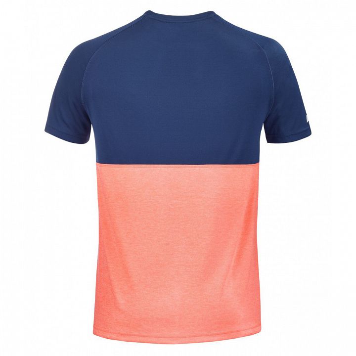 Babolat Play Crew Neck Tee Fluo Strike / Estate Blue